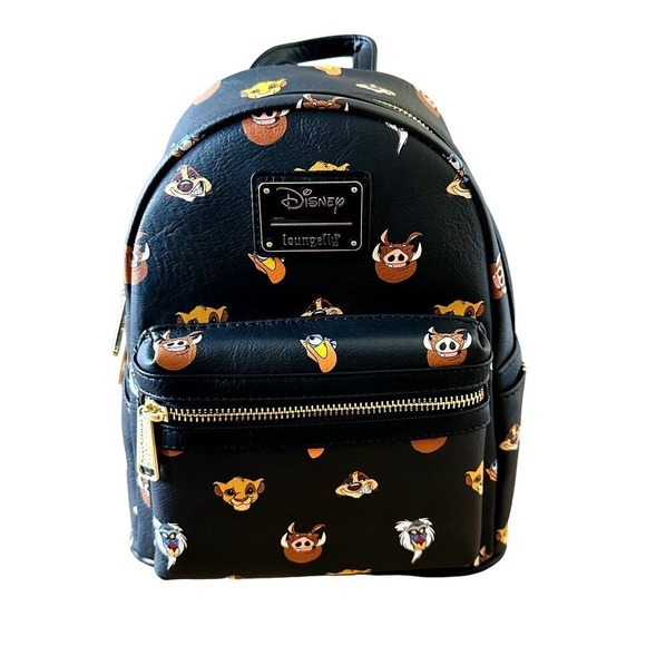 Loungefly NWT Disney Lion King Faces characters aop mini Mini Backpack main image 3